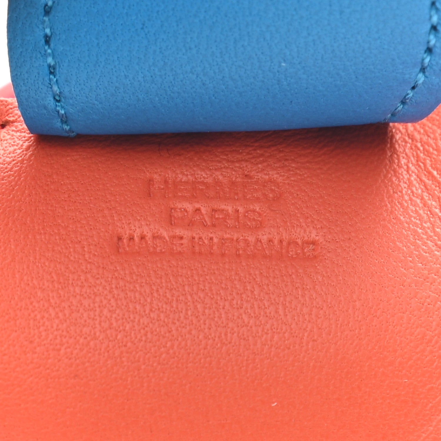 Hermes Milo Lambskin Grigri Rodeo Horse Bag Charm MM Orange Poppy Bleu Izmir Rose Azalee 3 of 3