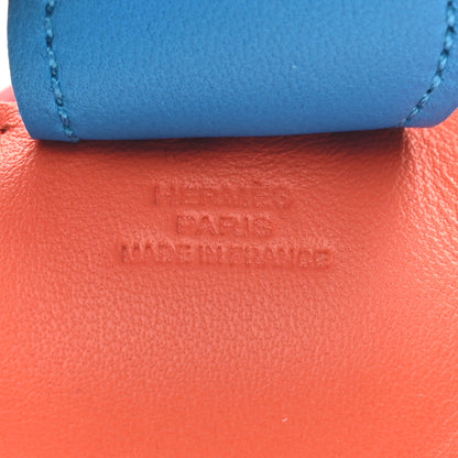 Hermes Milo Lambskin Grigri Rodeo Horse Bag Charm MM Orange Poppy Bleu Izmir Rose Azalee 3 of 3