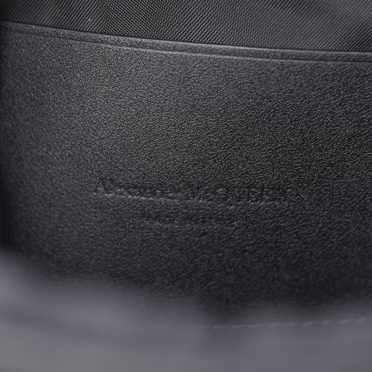 Nylon Painted Logo Messenger Bag Black