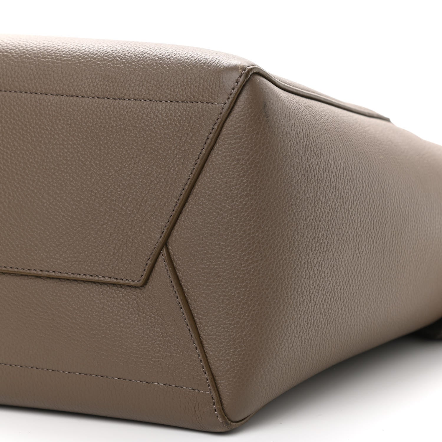 Celine Soft Grained Calfskin Sangle Bucket Bag Taupe 9 of 10