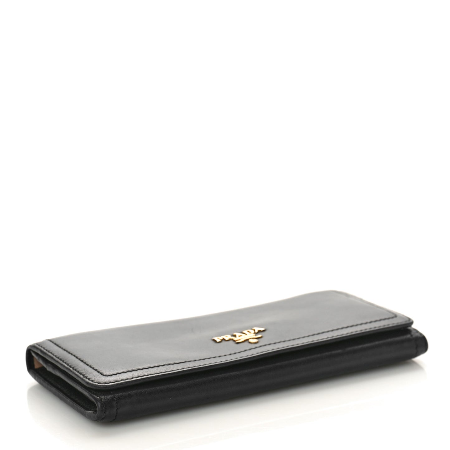 Soft Calfskin Continental Flap Wallet Black
