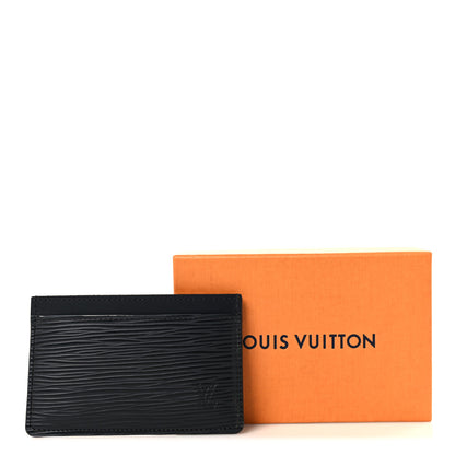 Louis Vuitton Epi Card Holder Black 7 of 7