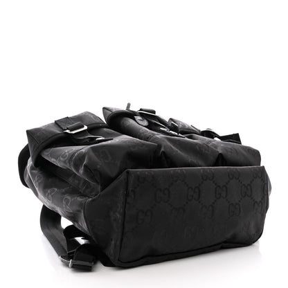 Gucci Econyl Nylon Monogram Off The Grid Utility Pocket Backpack Black 4 of 12