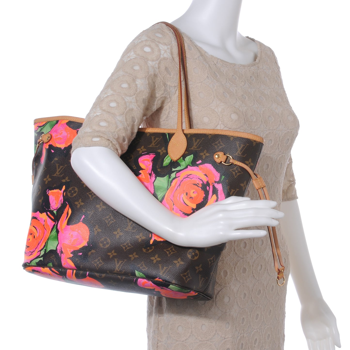 Monogram Roses Neverfull MM