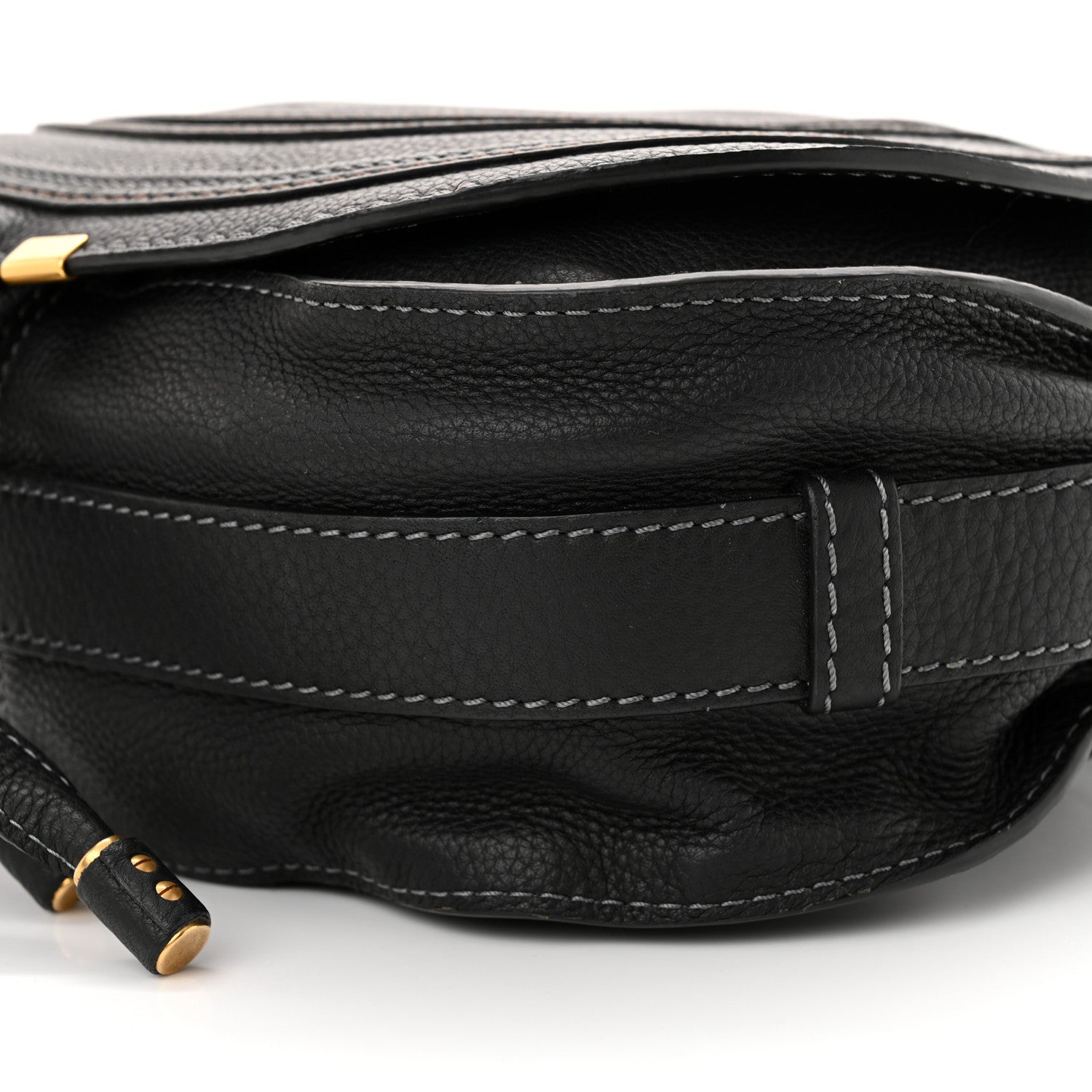 Chloe Calfskin Medium Marcie Round Crossbody Bag Black 10 of 10