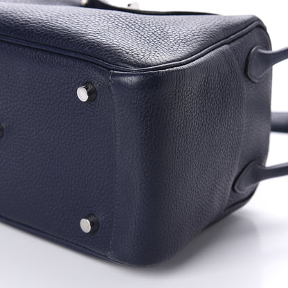 Hermes Taurillon Clemence Lindy 26 Bleu Nuit 7 of 11