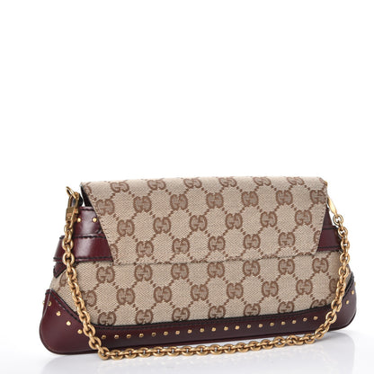 Gucci Monogram Studded Horsebit Clutch 3 of 11