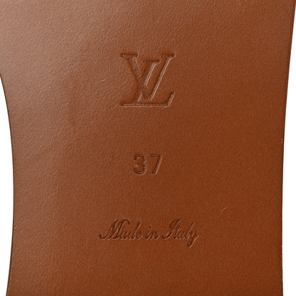 Louis Vuitton Canvas LV Escale Lock It Flat Mule 37 Blue 6 of 9
