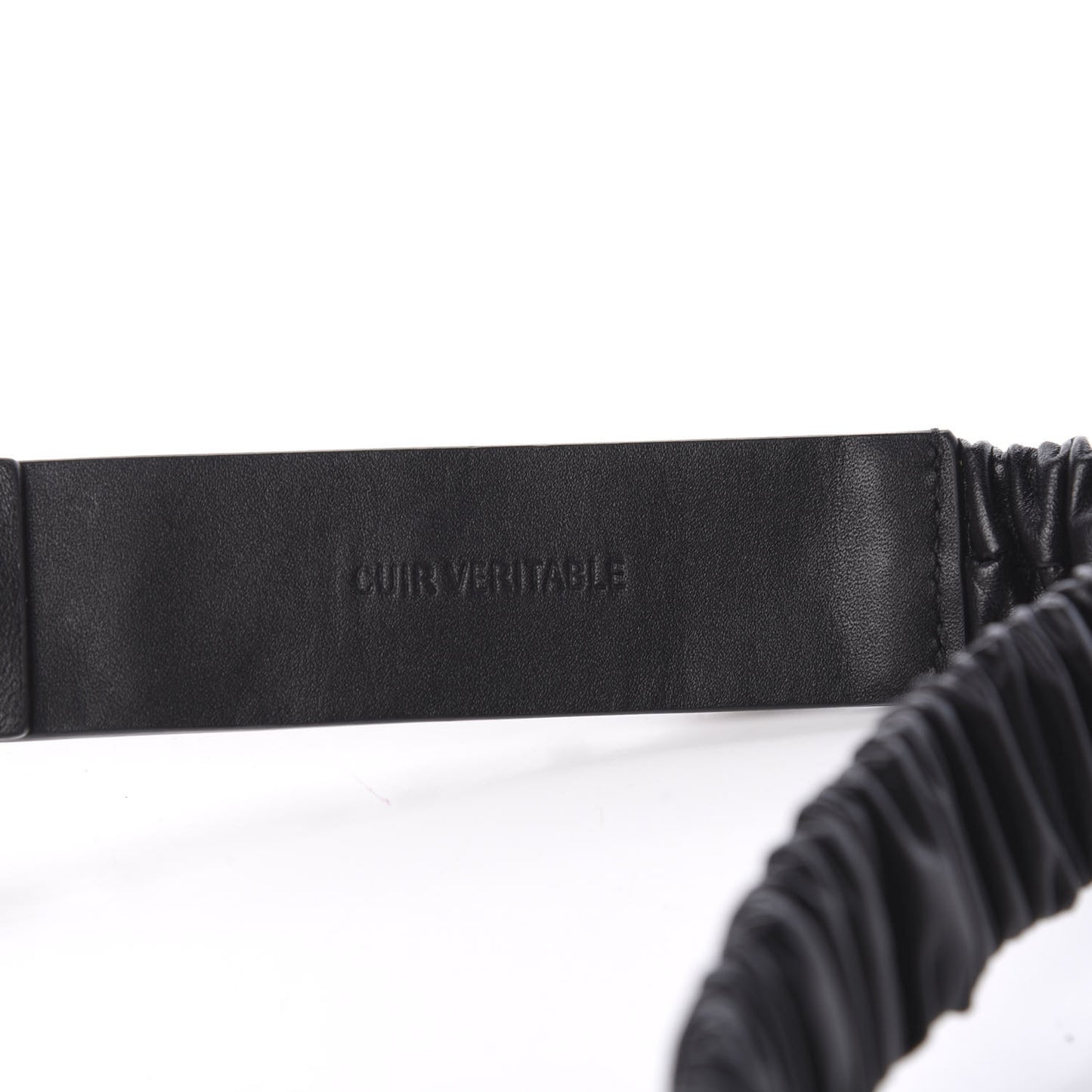 Lambskin Crystal Logo Belt 70 28 Black