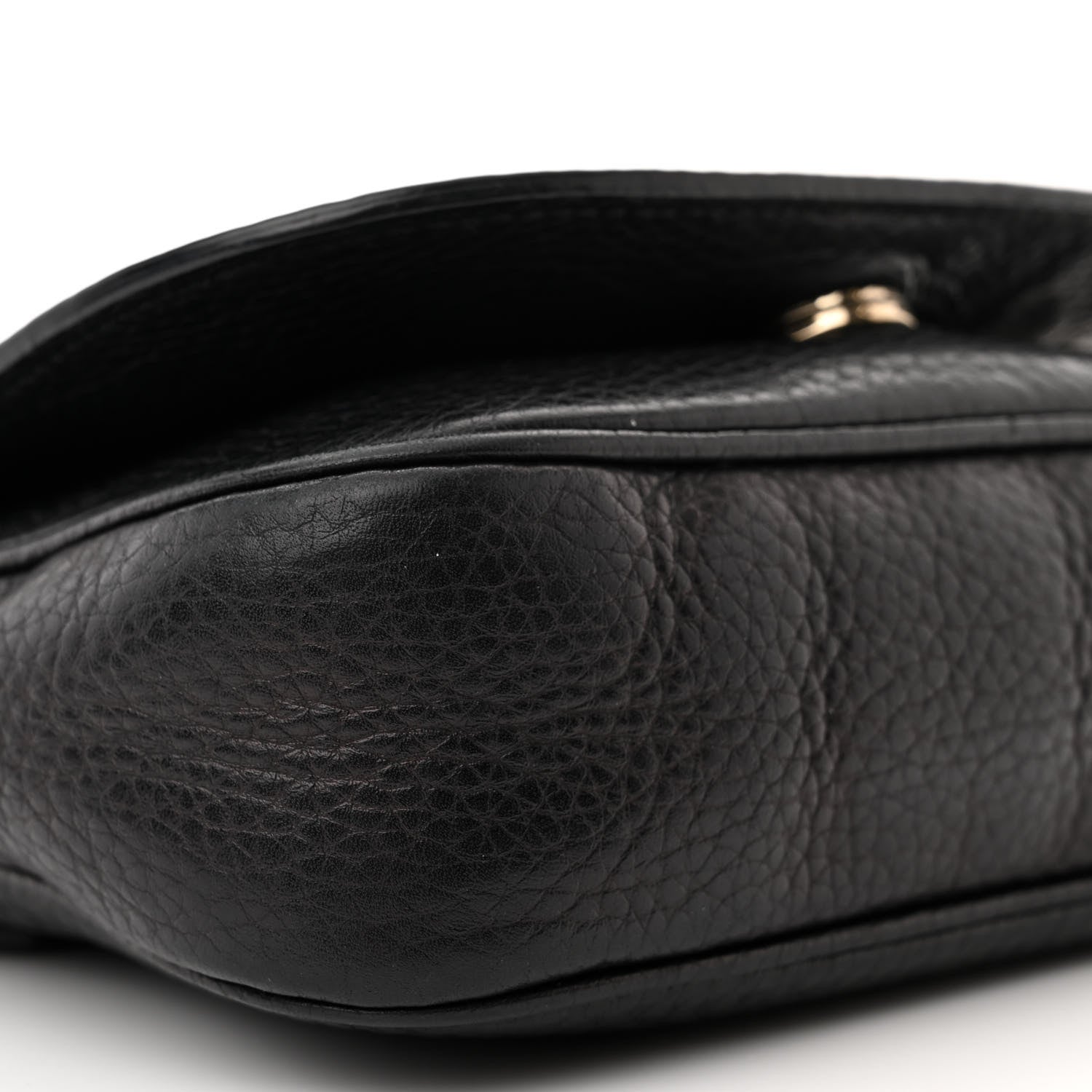 Gucci Pebbled Calfskin Small Soho Flap Crossbody Black 9 of 15