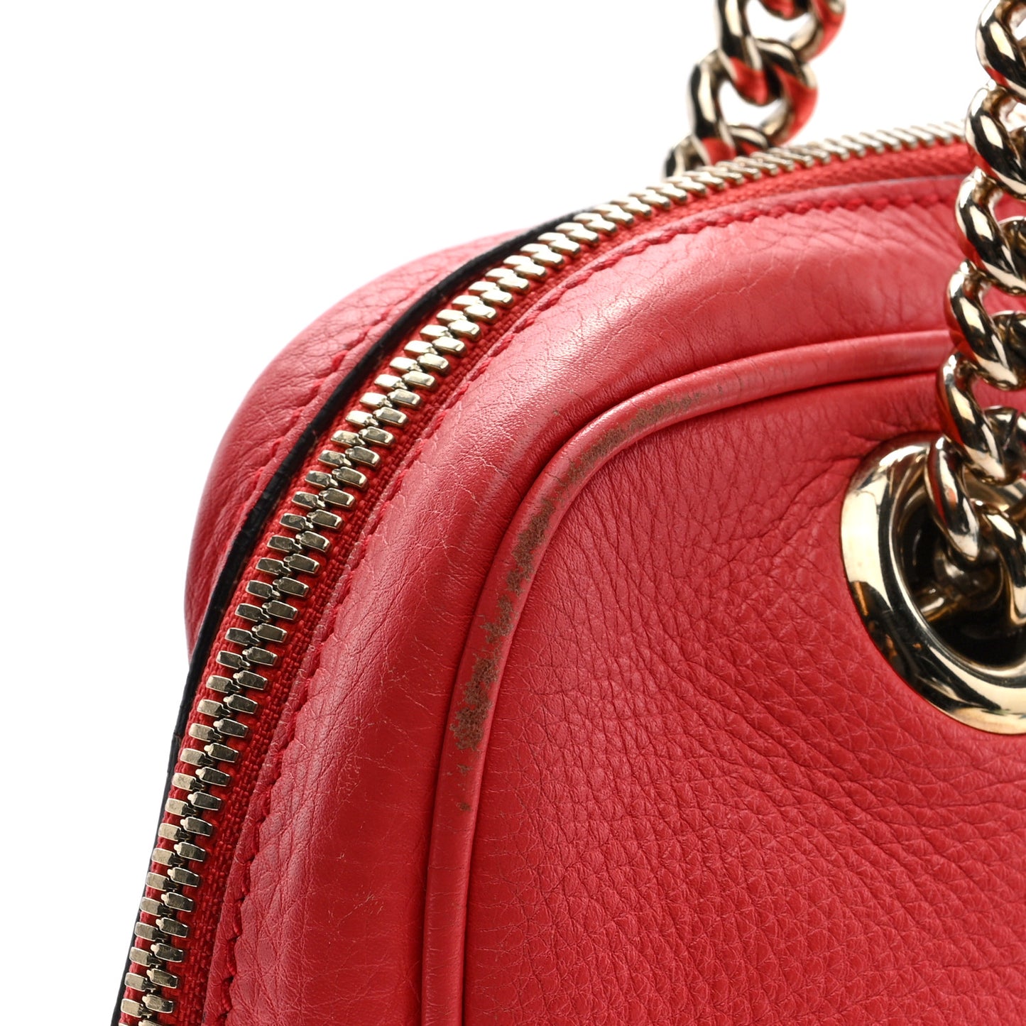 Pebbled Calfskin Small Soho Bowler Begonia Pink