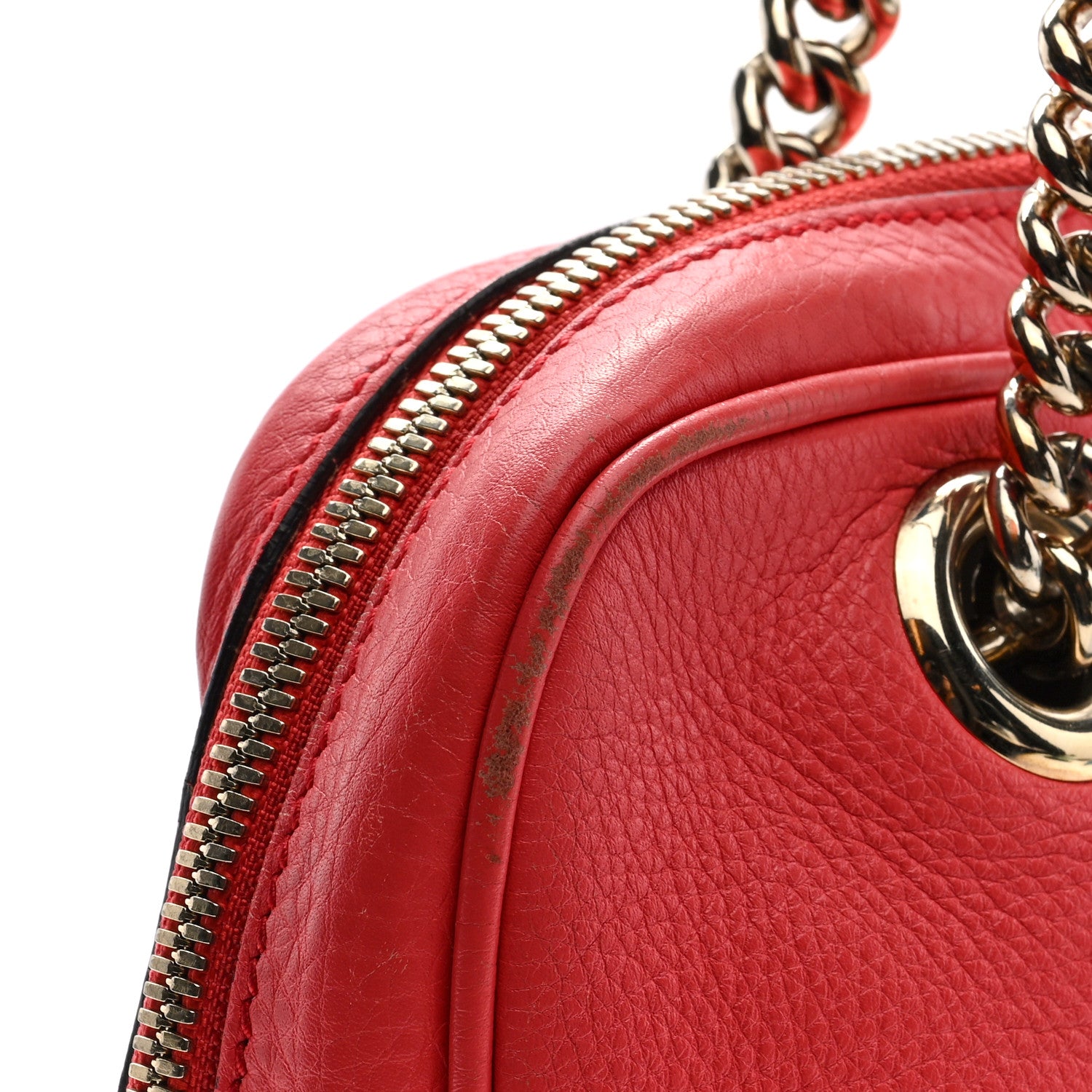Gucci Pebbled Calfskin Small Soho Bowler Begonia Pink 11 of 11
