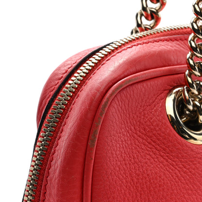 Gucci Pebbled Calfskin Small Soho Bowler Begonia Pink 11 of 11