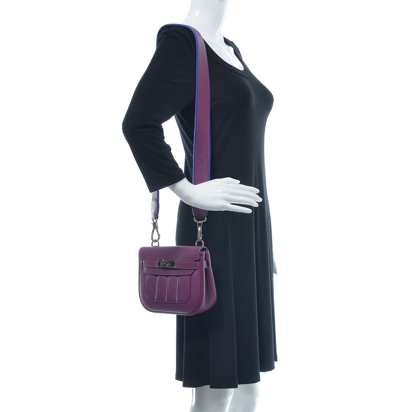 Veau Swift Mini Sac Berline Anemone Bleu Electrique