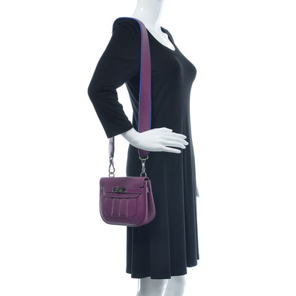 Hermes Veau Swift Mini Sac Berline Anemone Bleu Electrique 3 of 8