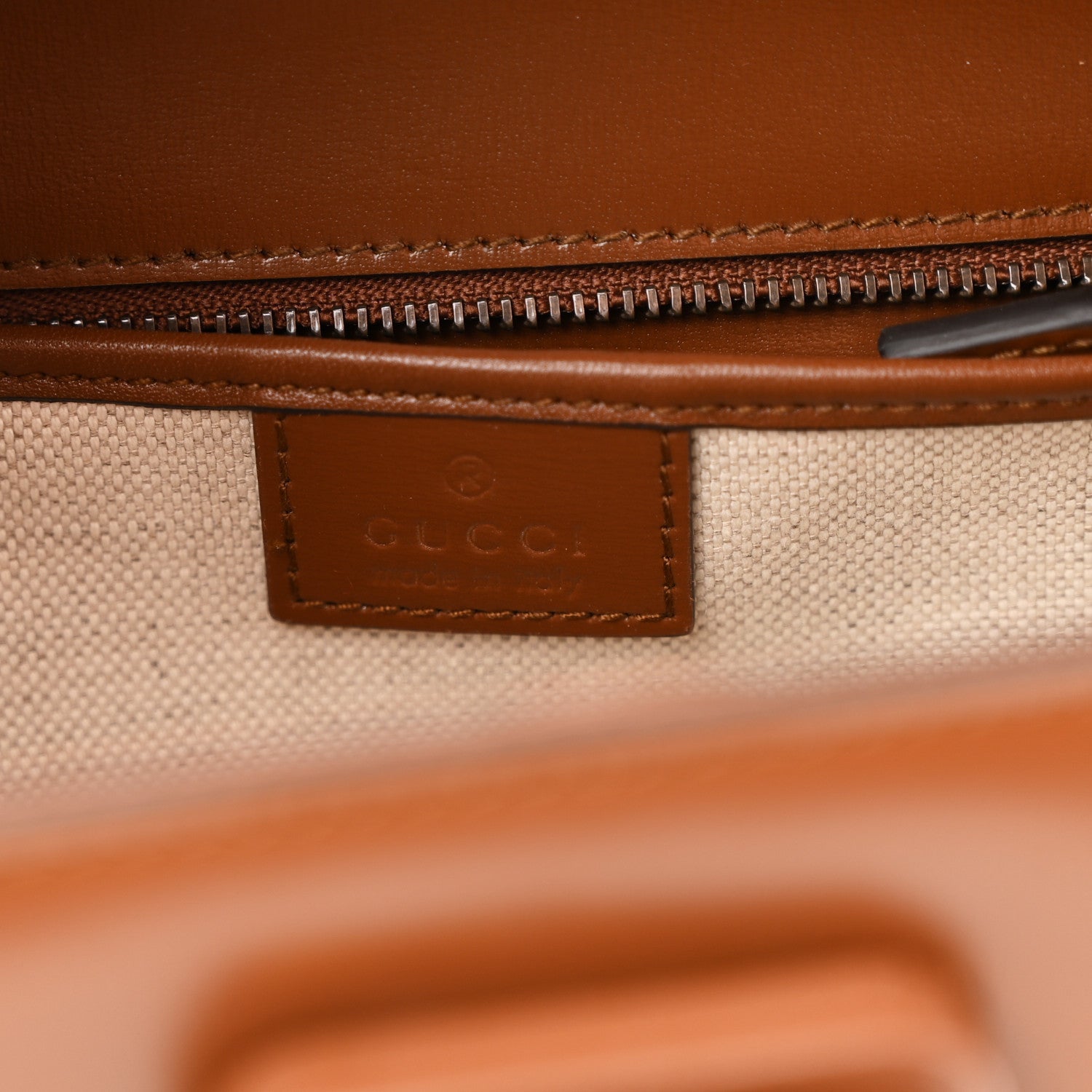 Gucci Boarded Dyana Lux Calfskin Web Small Bamboo 1947 Top Handle Bag Brown 6 of 10