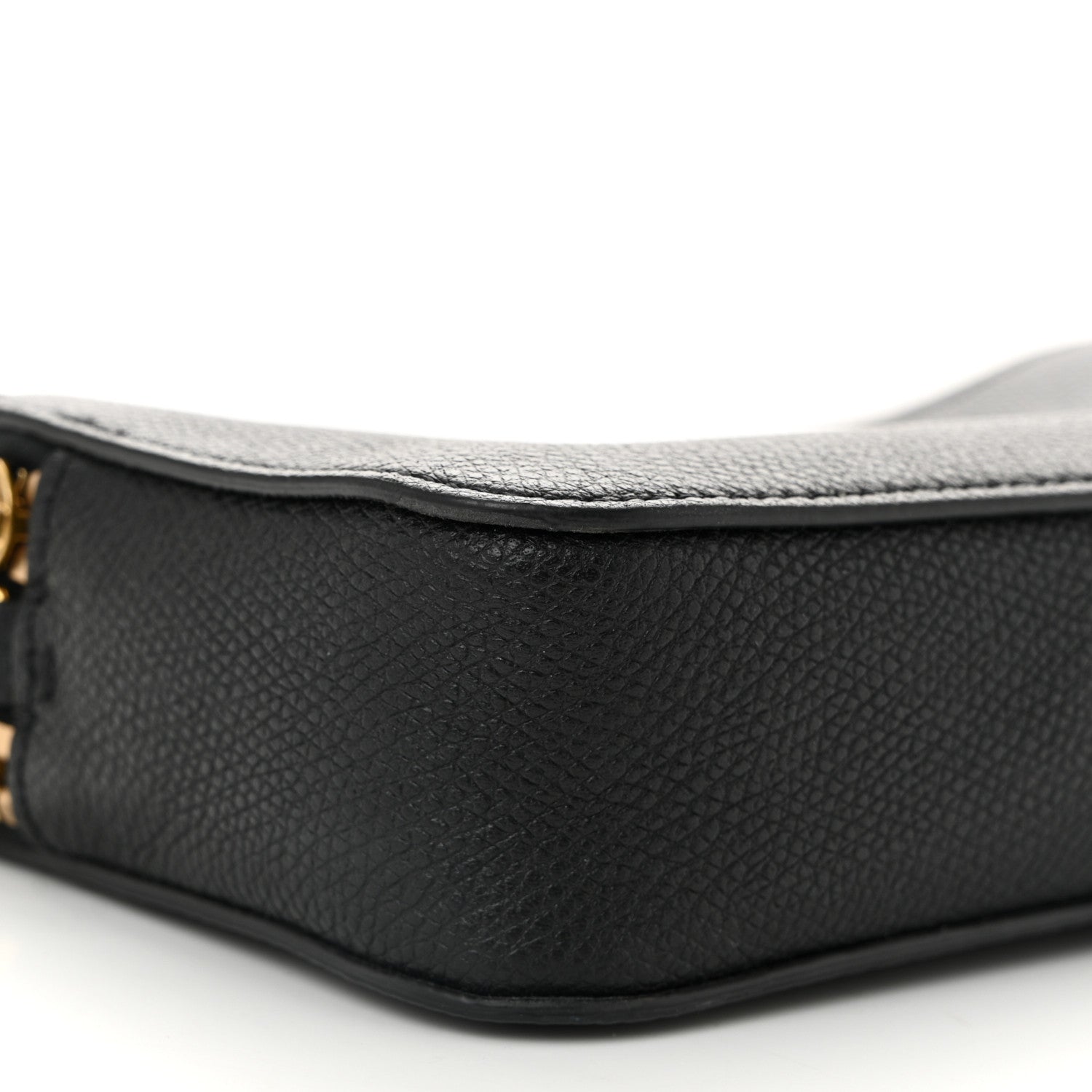 Valentino Garavani Grainy Calfskin VLogo Double Zip Camera Crossbody Bag Black 9 of 12
