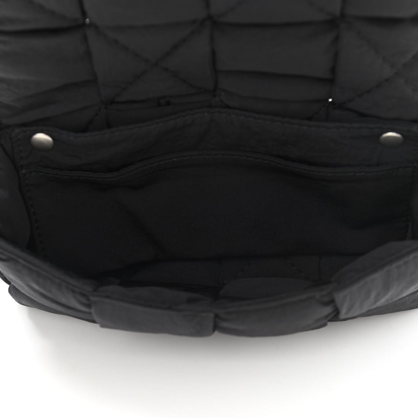 Nylon Intrecciato Padded Tech Cassette Belt Bag Black