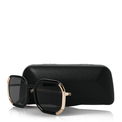 Prada Square Sunglasses SPR 20X Black Beige 8 of 8