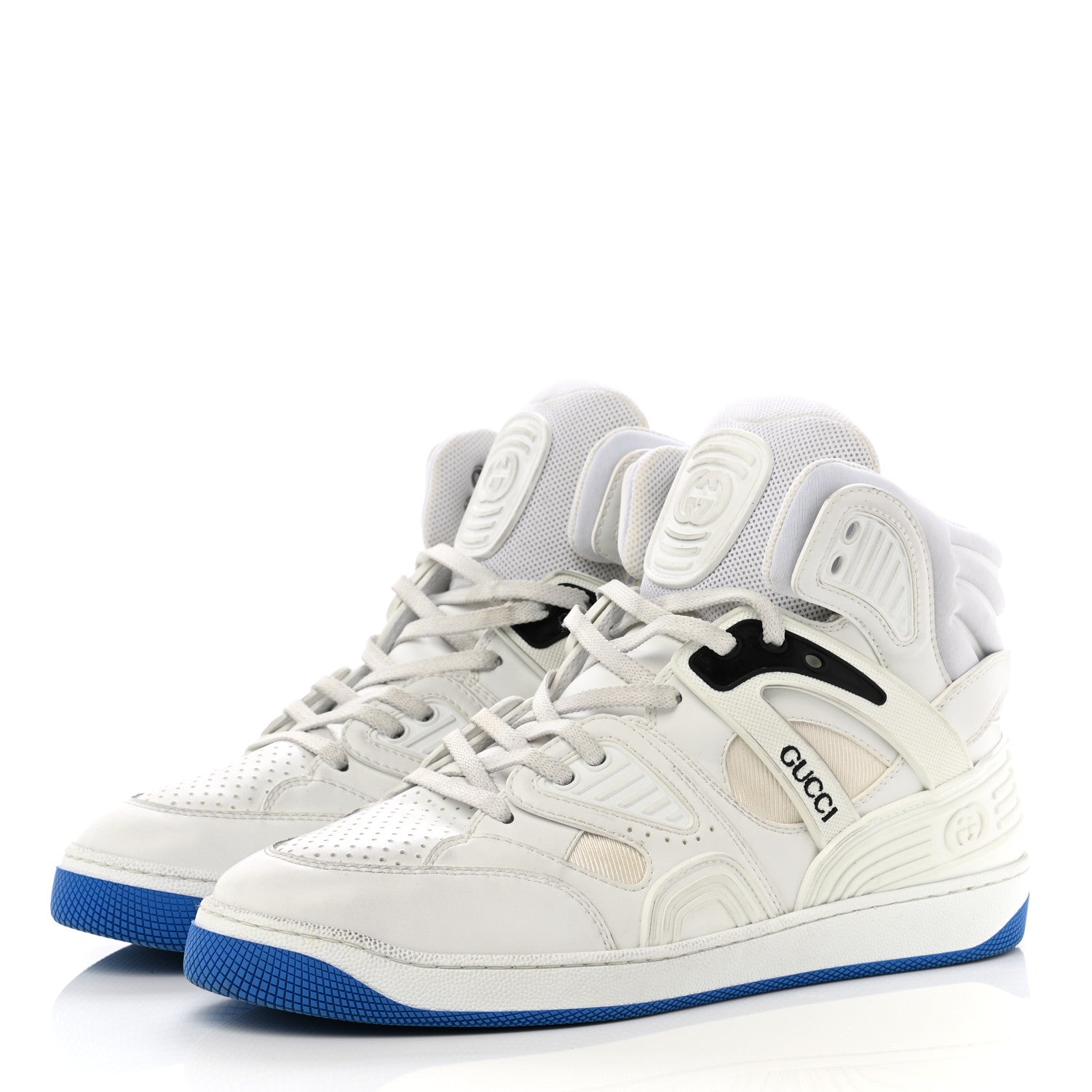Gucci Demetra Mens Basket High Top Sneakers 8 Great White 3 of 8