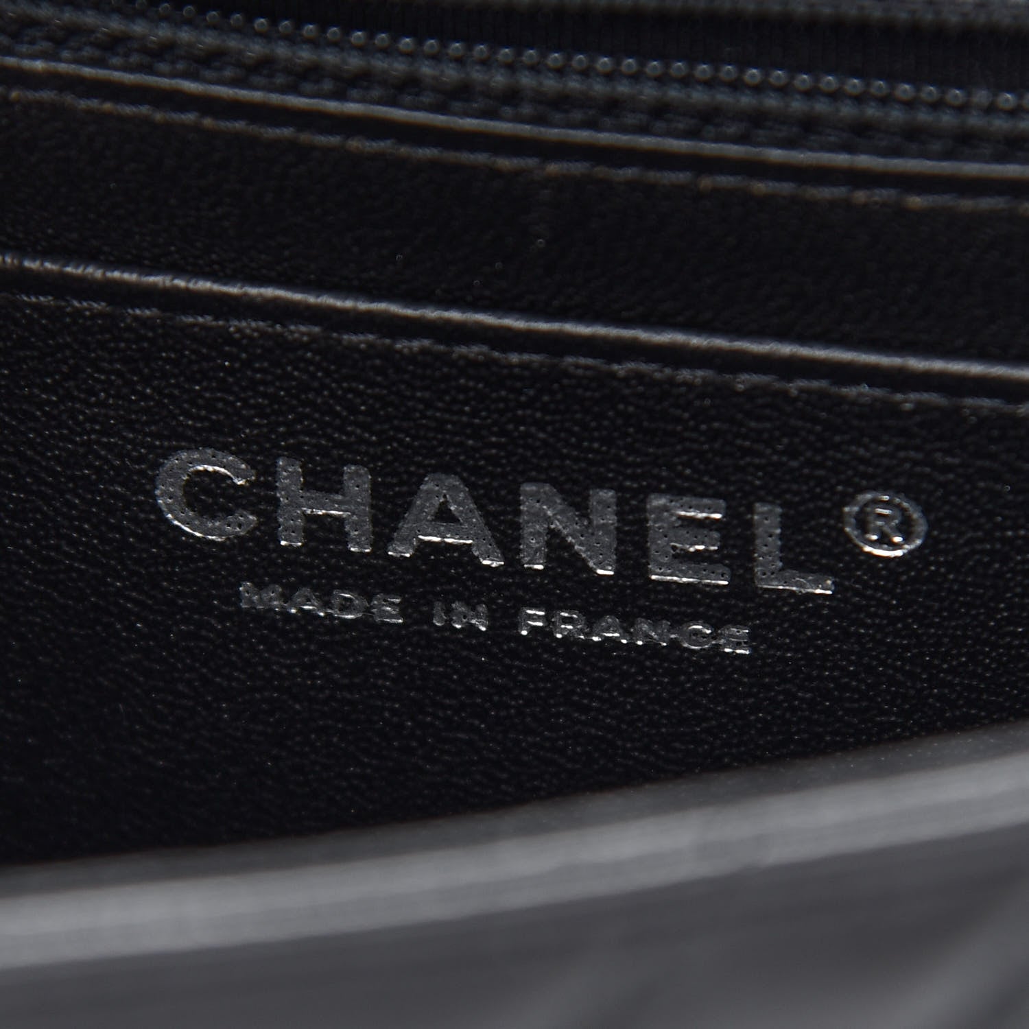 Chanel Lambskin Chevron Quilted Mini Square Flap Black 6 of 9