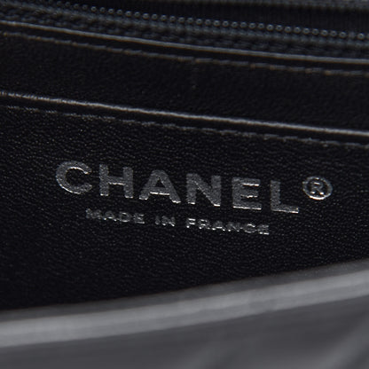 Chanel Lambskin Chevron Quilted Mini Square Flap Black 6 of 9