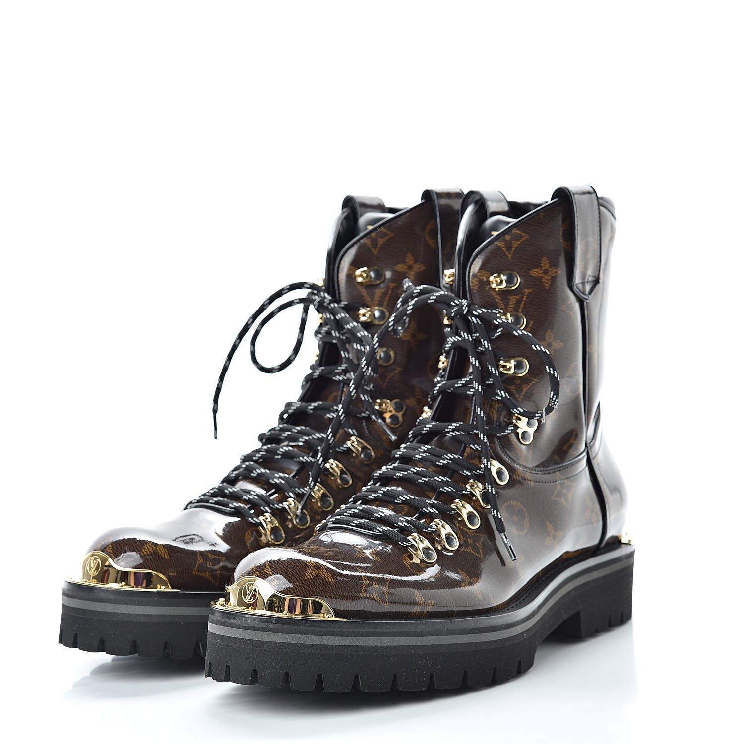 Louis Vuitton Monogram Glaze Mens Outland Ankle Boots 9 Ebene 3 of 9