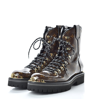Louis Vuitton Monogram Glaze Mens Outland Ankle Boots 9 Ebene 3 of 9