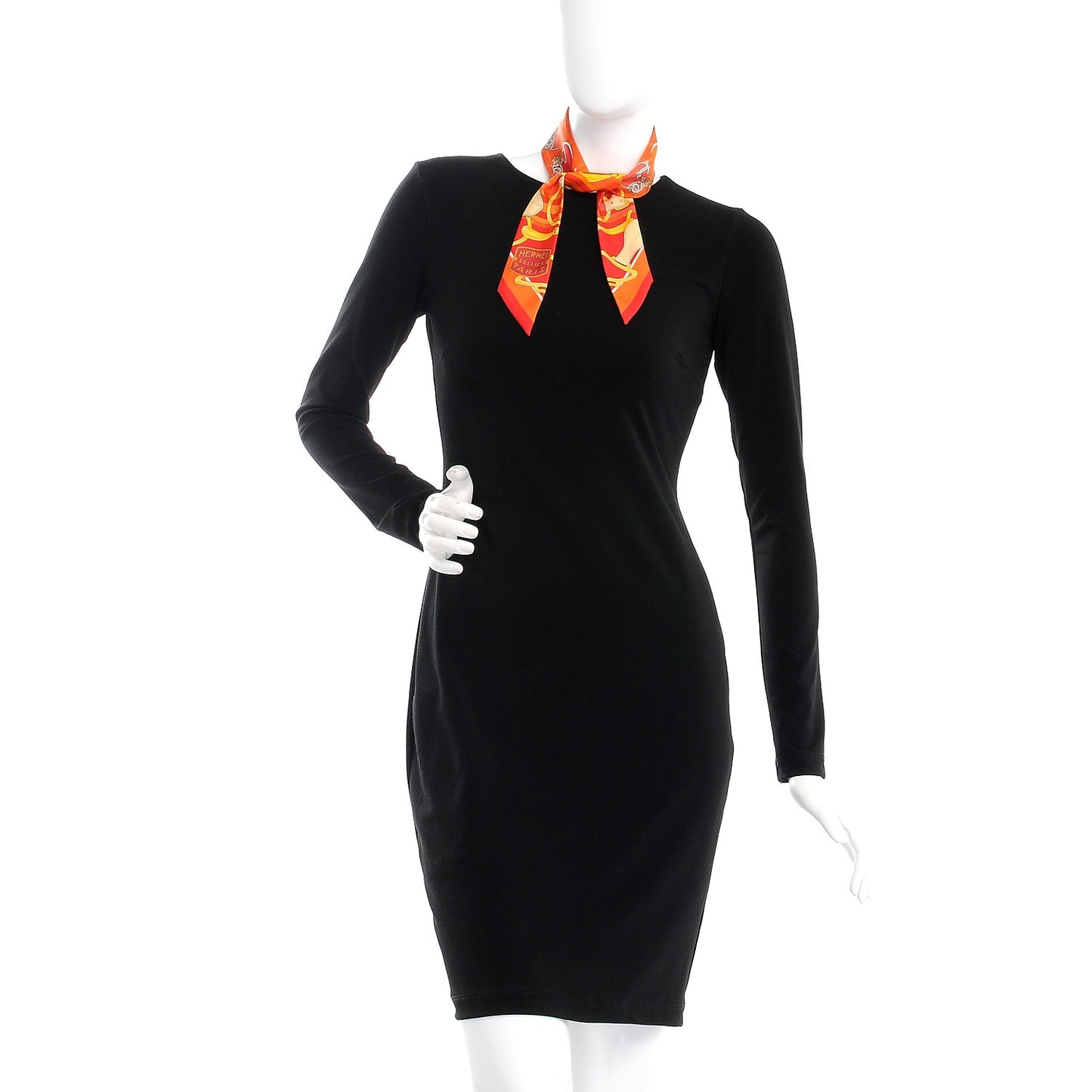 Silk Tatersale Twilly Rouge Orange Jaune D'Or