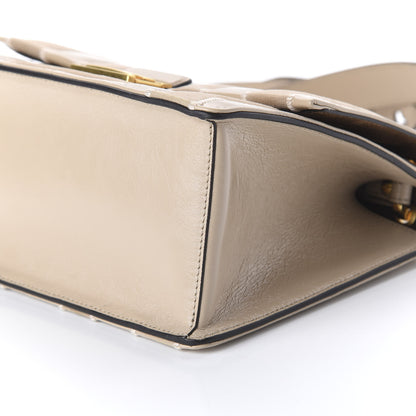 Fendi Agnello Old Shine Chamois F is Fendi Embossed Kan U Shoulder Bag Amido Nude 7 of 9