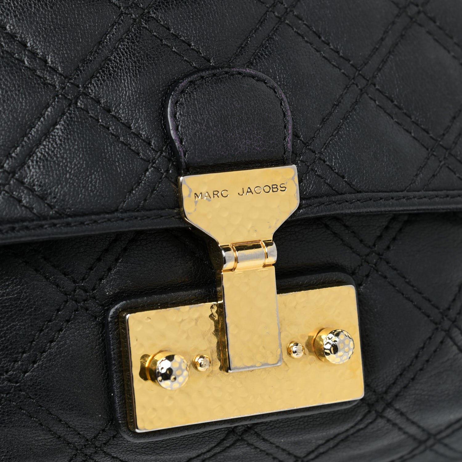 Marc Jacobs Lacquered Lambskin Baroque The Large Single Flap Black 9 of 13