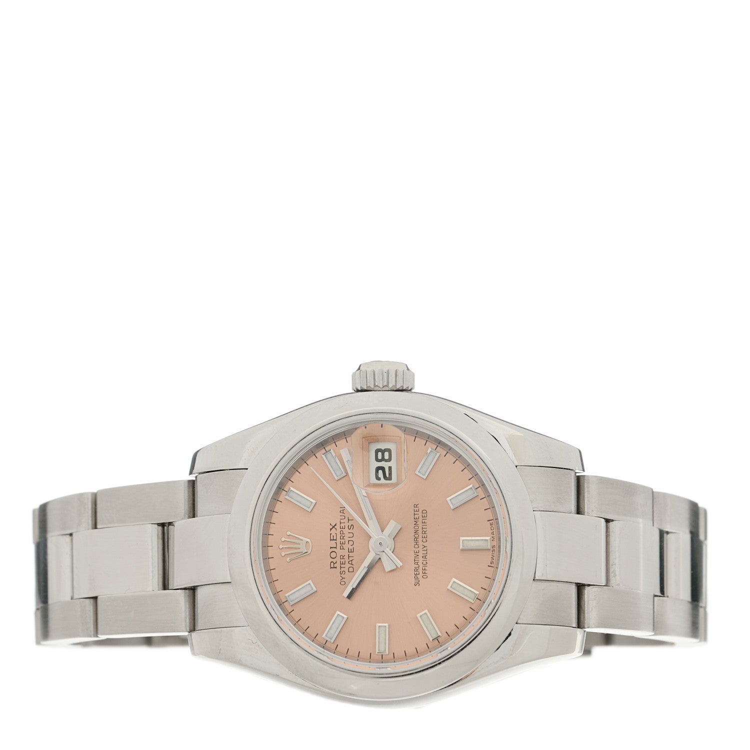 Rolex Stainless Steel 26mm Oyster Perpetual Datejust Watch Pink 179160 2 of 5