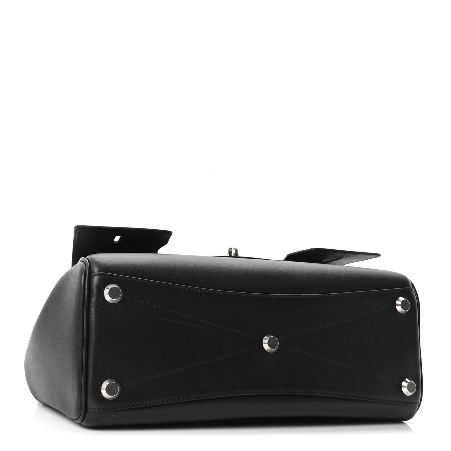 Smooth Calfskin Small Bel Air Carry All Bag Black