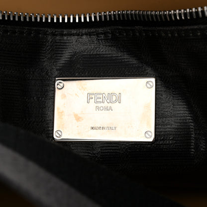Fendi Cuoio Romano Glazed Fabric FF 1974 Peekaboo X-Lite Fit Asfalto Mou Black 6 of 11
