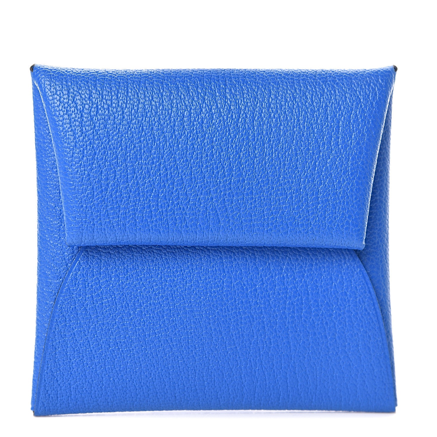 Hermes Chevre Mysore Bastia Coin Purse Bleu Hydra 1 of 7