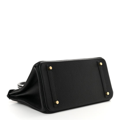 Hermes Taurillon Clemence Birkin 30 Black 4 of 12