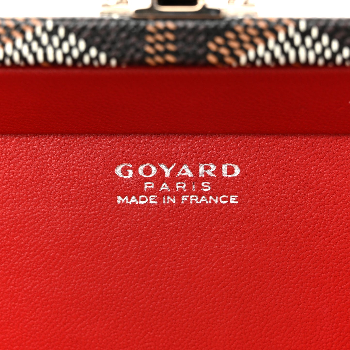 Goyardine Minaudiere Trunk Bag Black