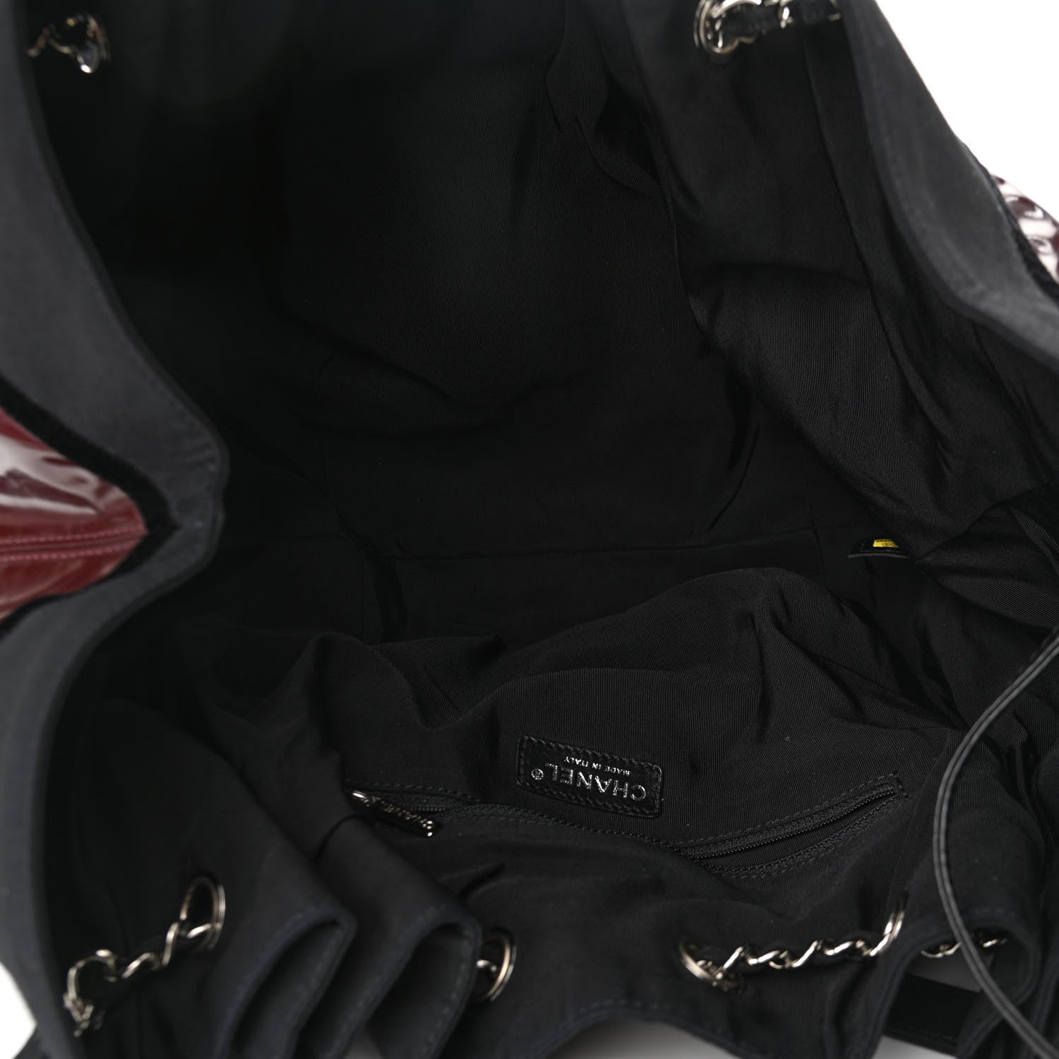 Chanel Vinyl Large Stretch Spirit Cabas Burgundy 5 of 10
