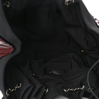 Chanel Vinyl Large Stretch Spirit Cabas Burgundy 5 of 10