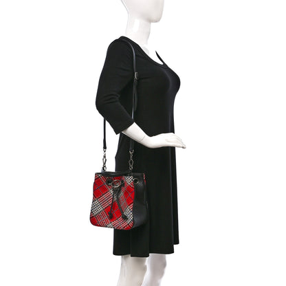 Mulberry Tartan Studded Bucket Bag Scarlet 2 of 8