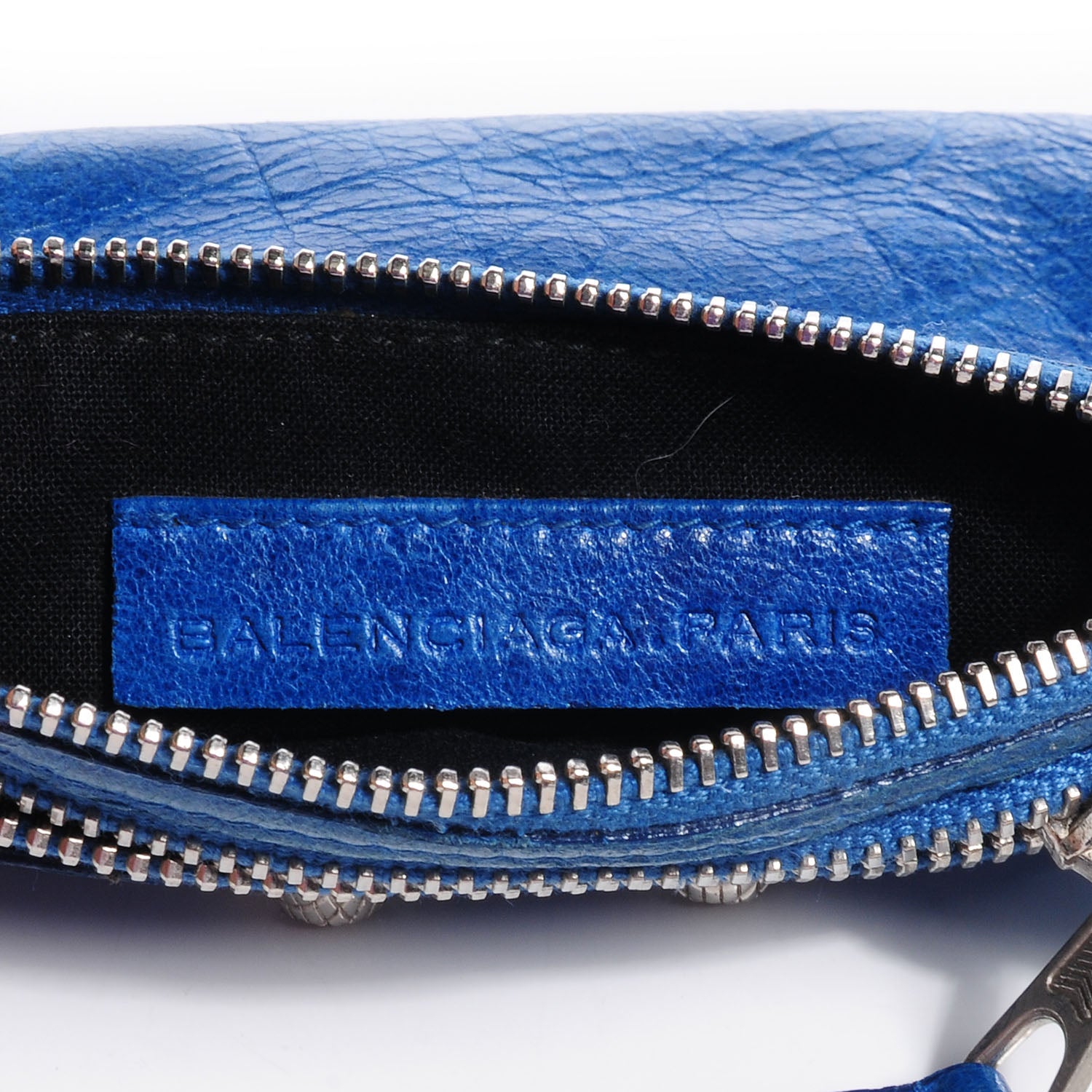 Balenciaga Agneau Giant 12 Silver Hardware Porte-Monnaie Coin Purse Bleu Electric 7 of 11