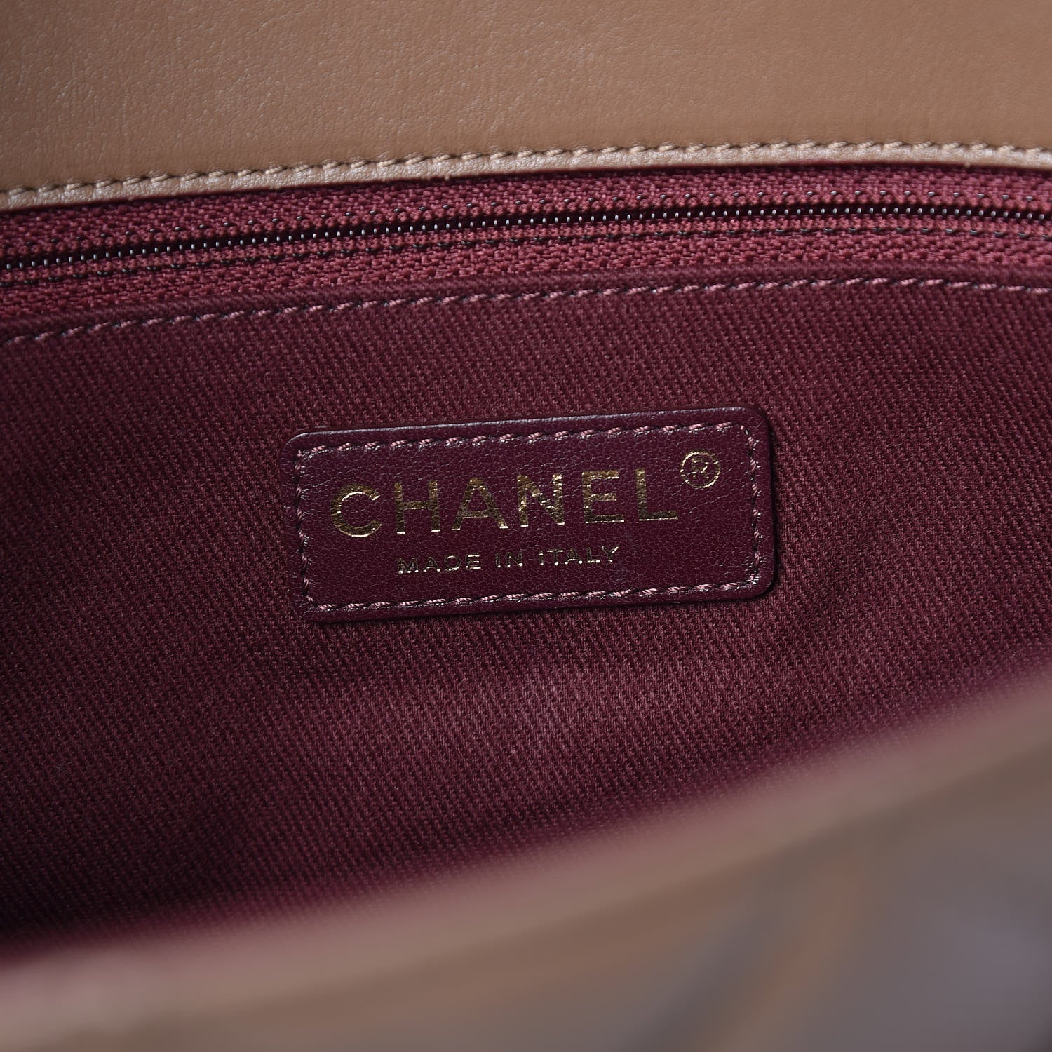 Chanel Calfskin Quilted Large Shopping Tote Brown 6 of 11