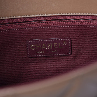 Chanel Calfskin Quilted Large Shopping Tote Brown 6 of 11