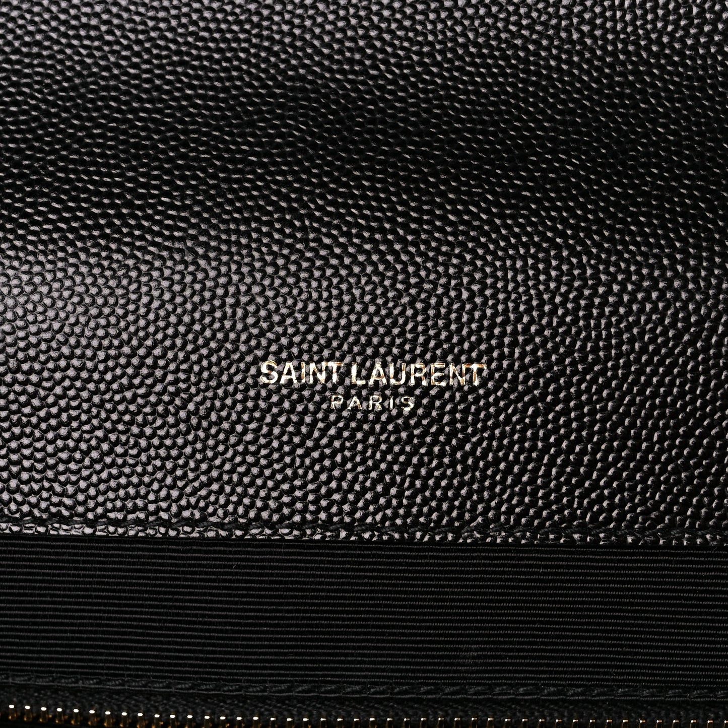 Grain De Poudre Matelasse Chevron Large Monogram Satchel Black