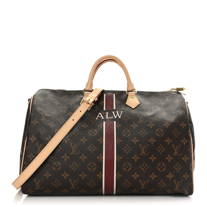 Louis Vuitton Monogram My LV Heritage Speedy Bandouliere 40 Bordeaux White 1 of 10