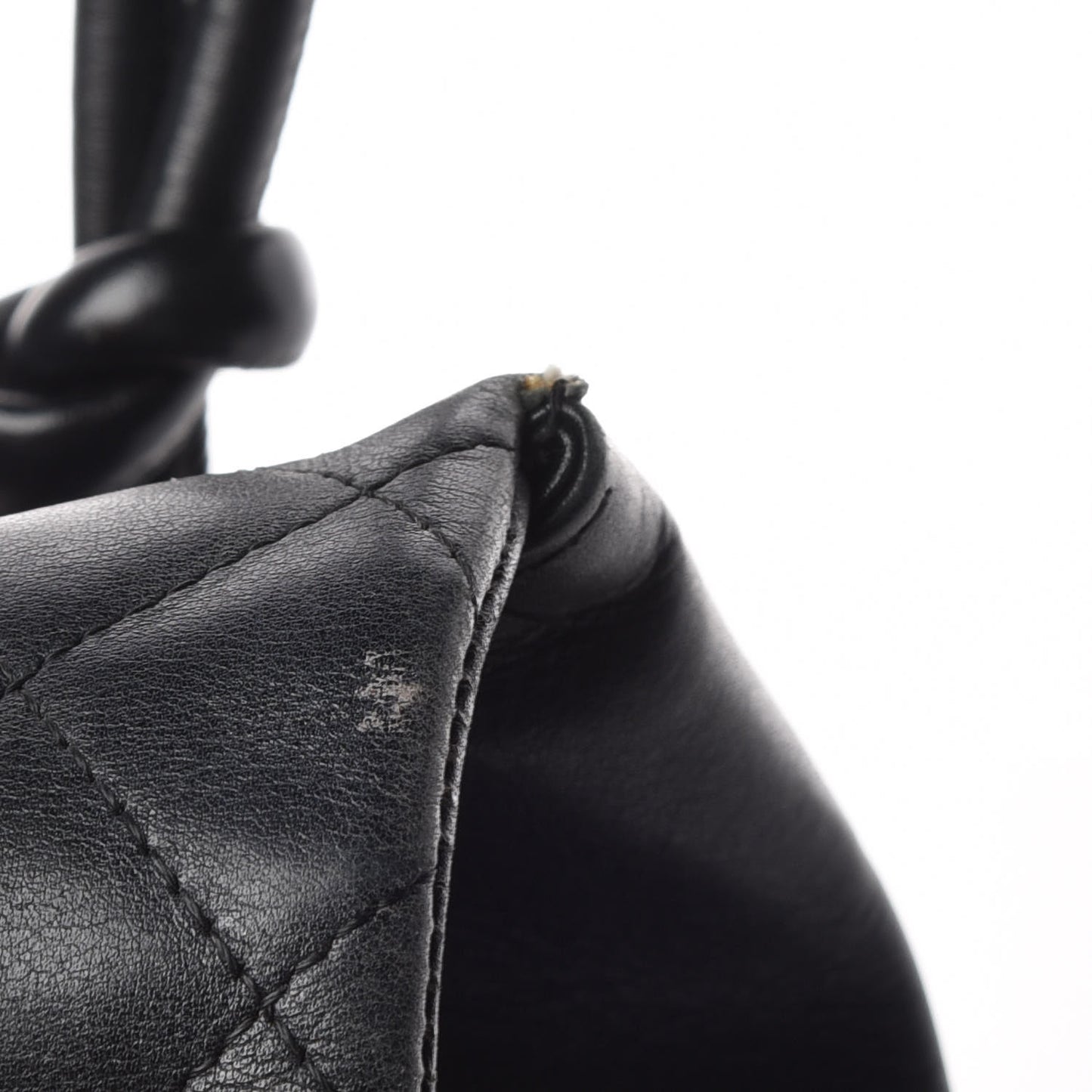 Calfskin Quilted Large Cambon Flap Black