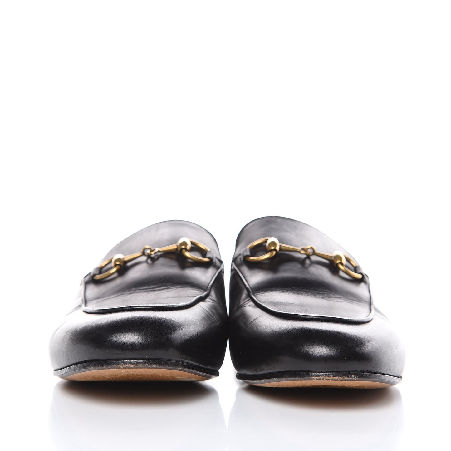 Calfskin Womens Princetown Slippers 36.5 Black