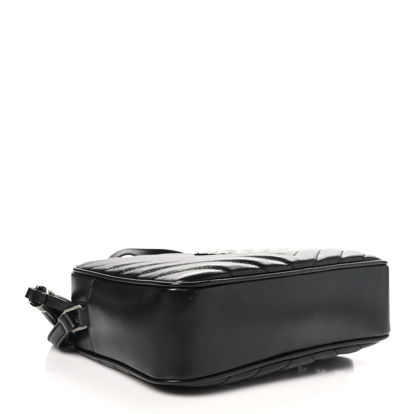 Calfskin Matelasse Monogram Lou Camera Bag Black