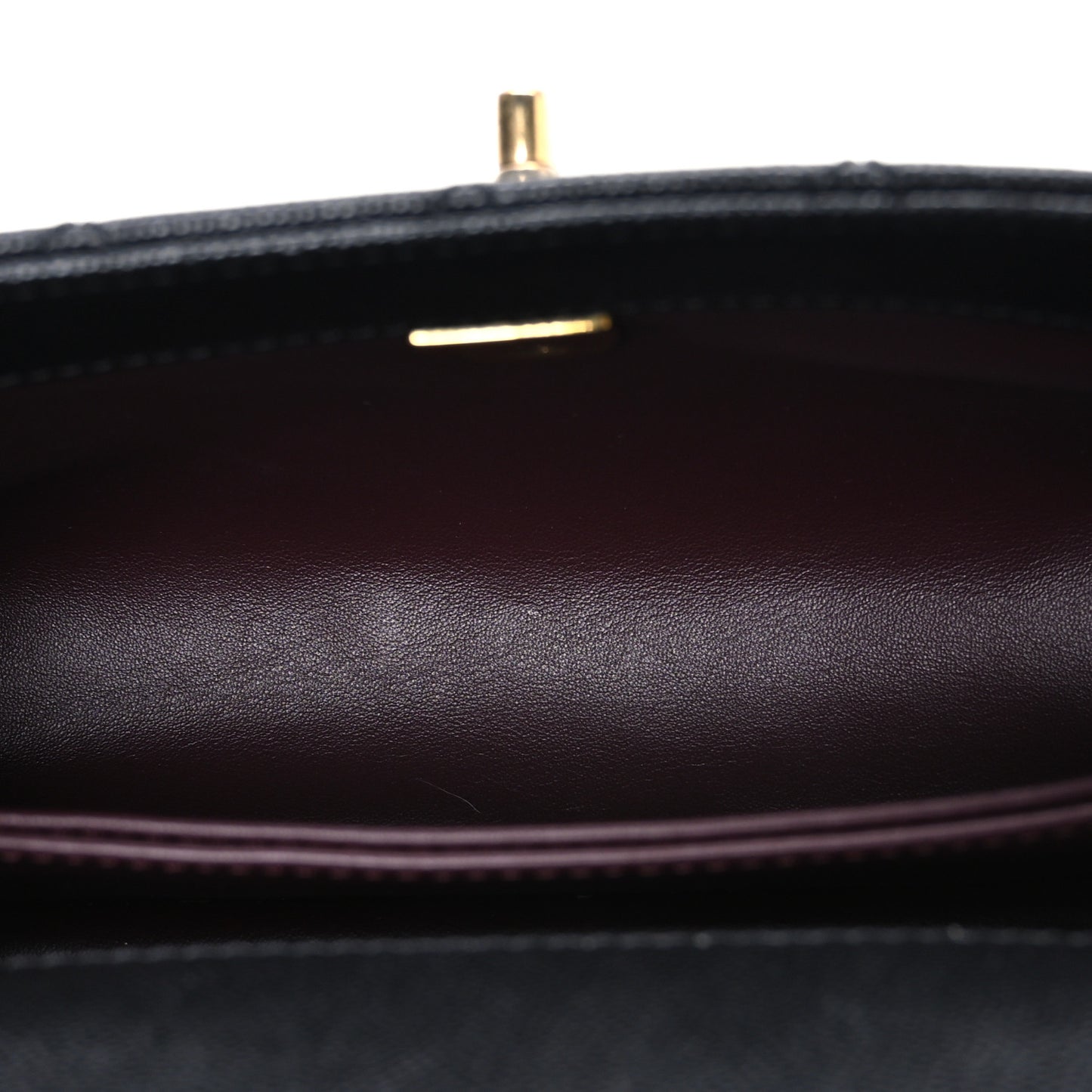 Caviar Quilted Mini Coco Chain Handle Flap Black
