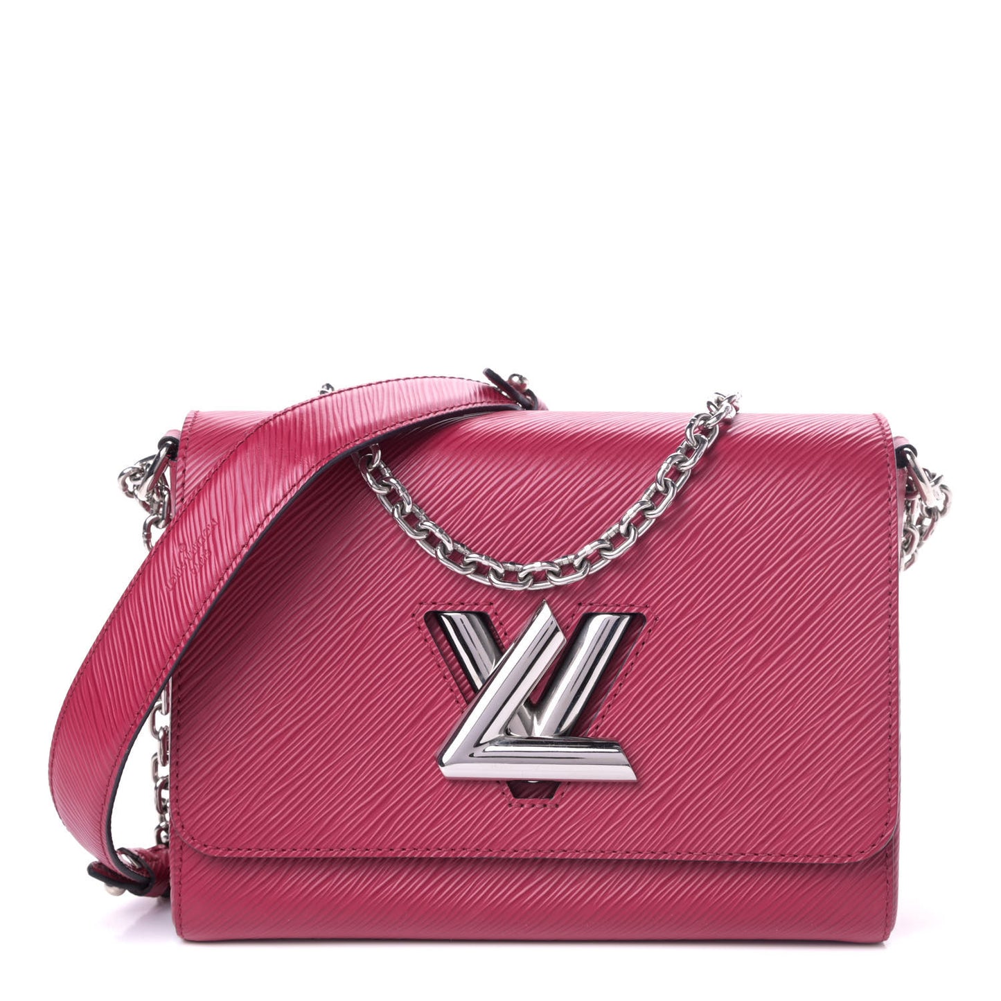 Epi Twist Shoulder Bag MM Fuchsia